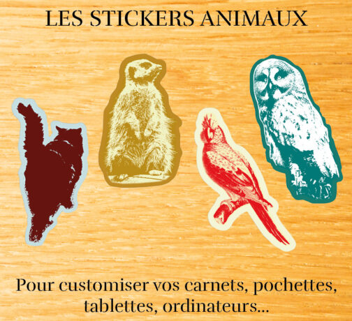 Feuillets Stickers animaux