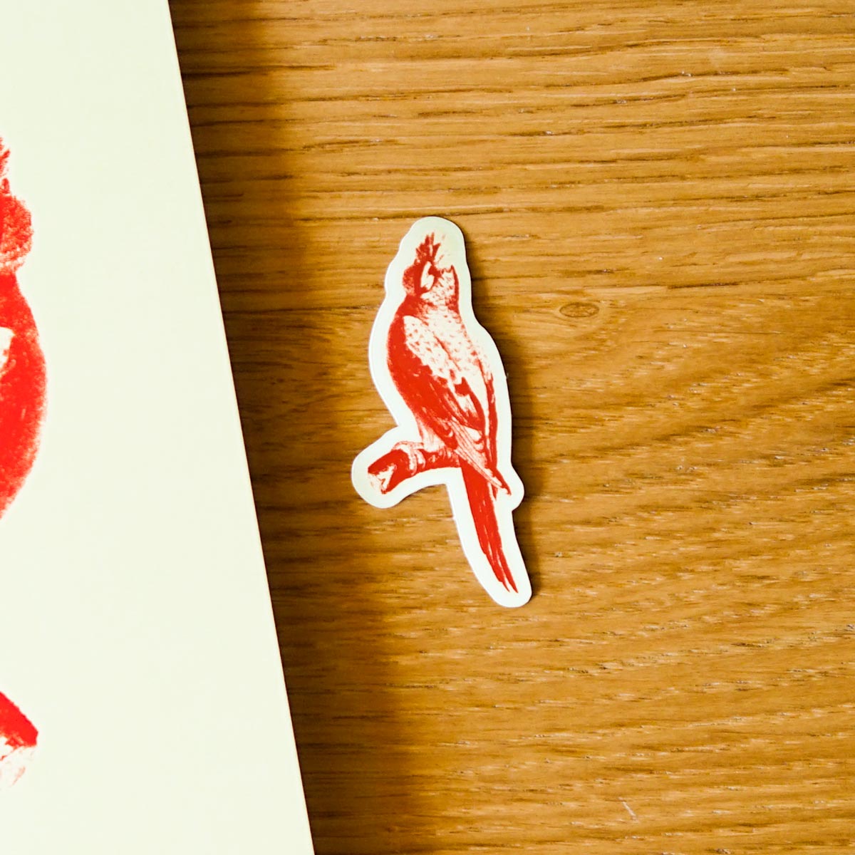 Sticker Perroquet journaling