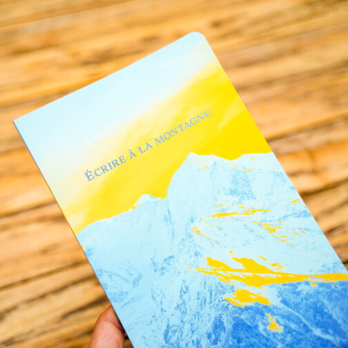 Carnet Écrire à la montagne - première de couverture