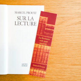 Marque-page La lecture est une amitié (Proust)