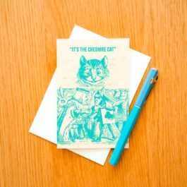 Carte double The Cheshire cat (Alice au pays des merveilles)