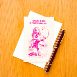 Carte double My name is Alice (Alice au pays des merveilles)