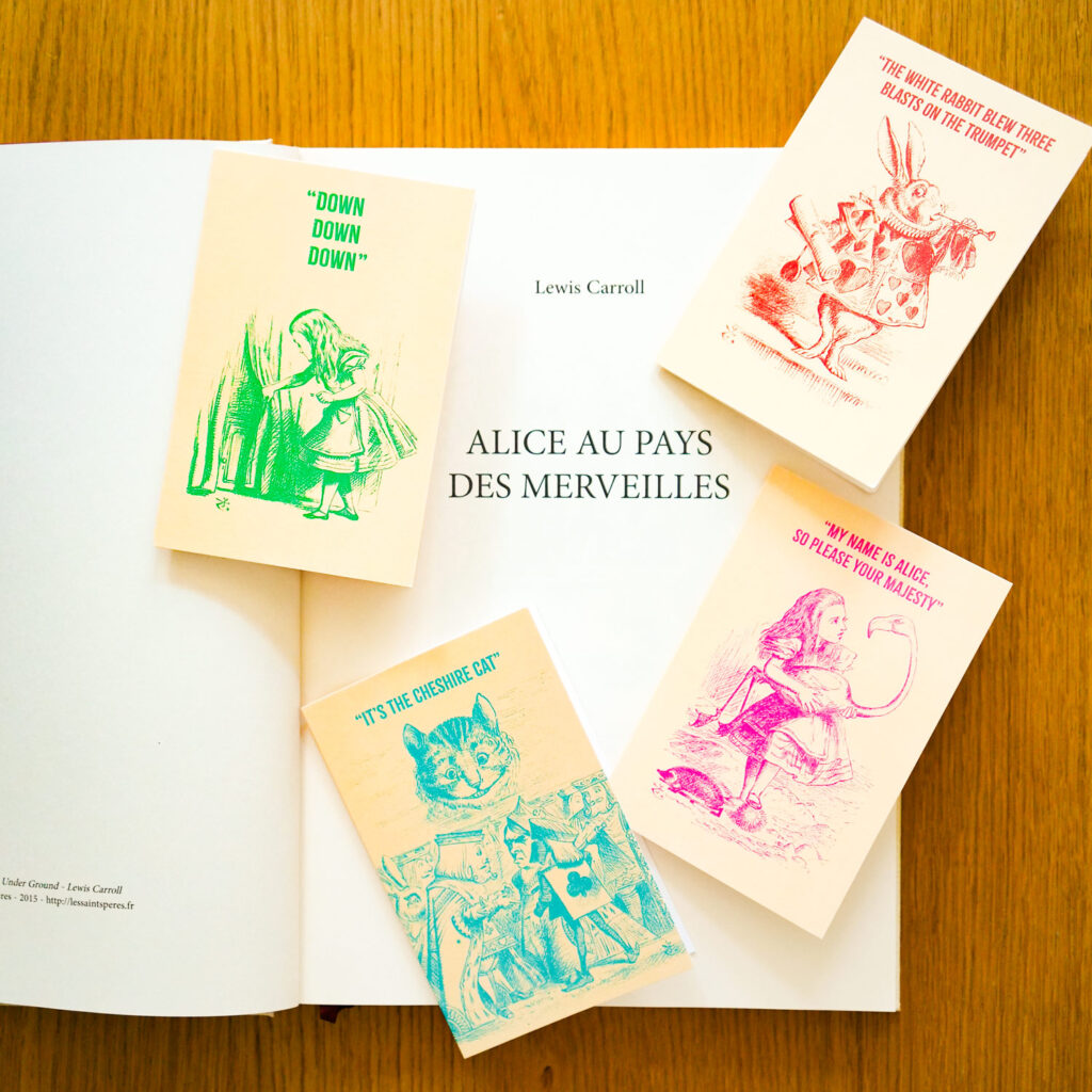 Collection des cartes doubles Alice au pays des merveilles