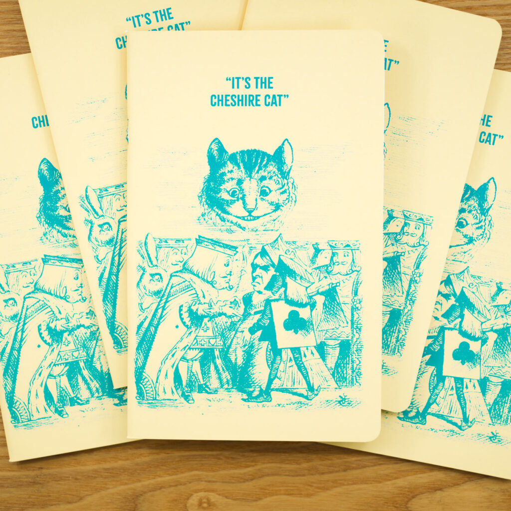 Alice carnet Cheshire cat - plusieurs