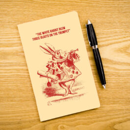 Carnet Rabbit & Trumpet (Alice au pays des merveilles)