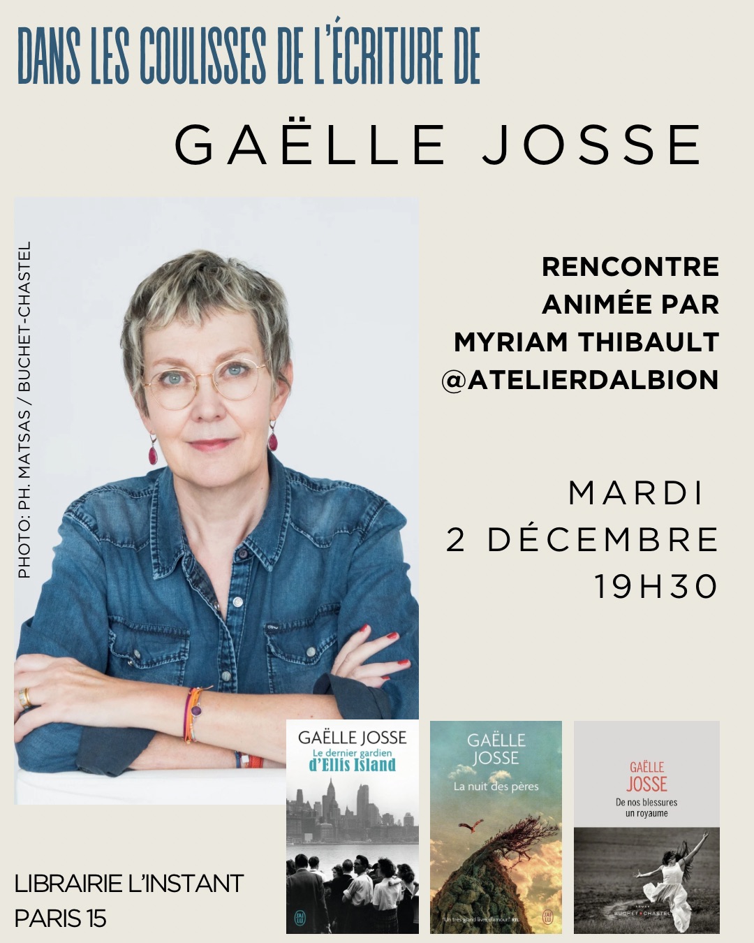 You are currently viewing Rencontre avec Gaëlle Josse
