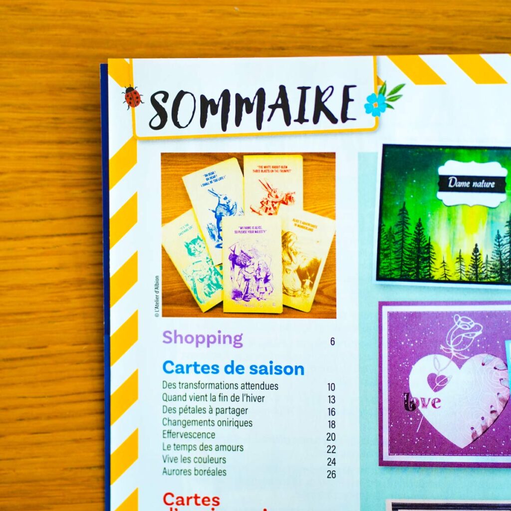 Passion cartes créatives n°81 - Sommaire 