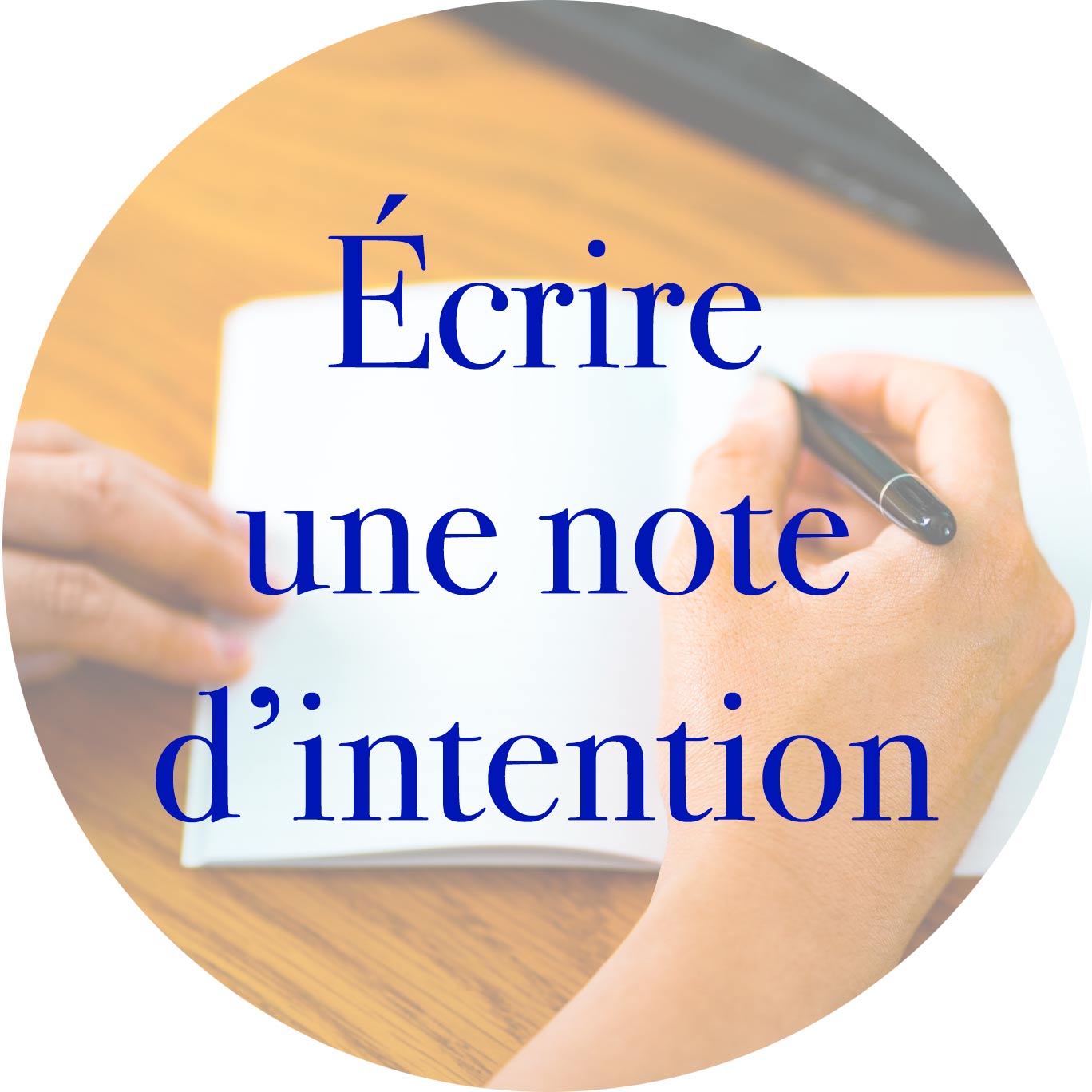 Ecrire une note d'intention
